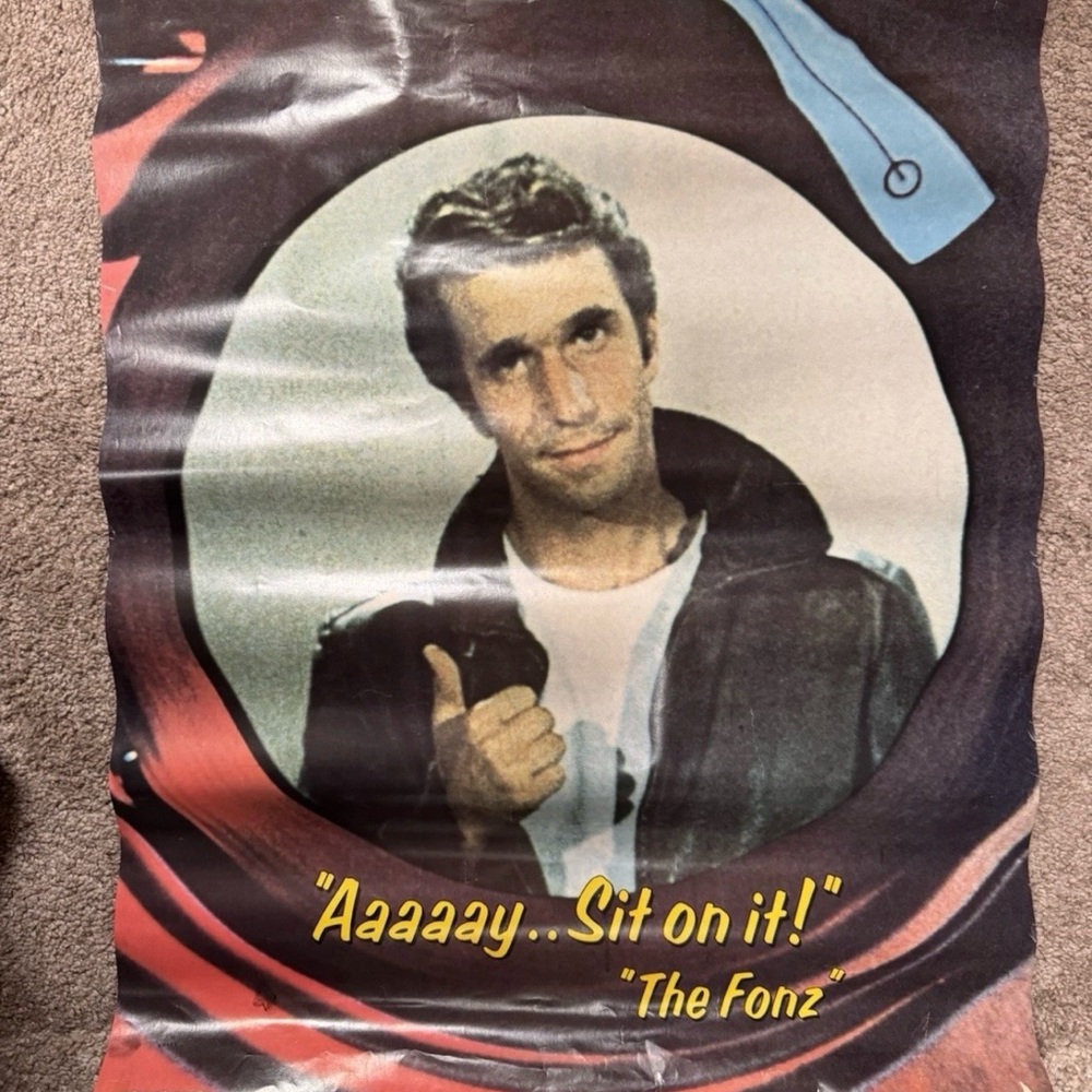 1976 THE FONZ - Happy Days - Henry Winkler Poster